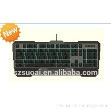 2015 Wired gaming keyboard with blue/red/purple backlight